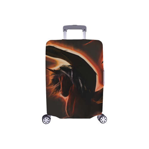 Awesmoe dark unicorn Luggage Cover/Small 18"-21"
