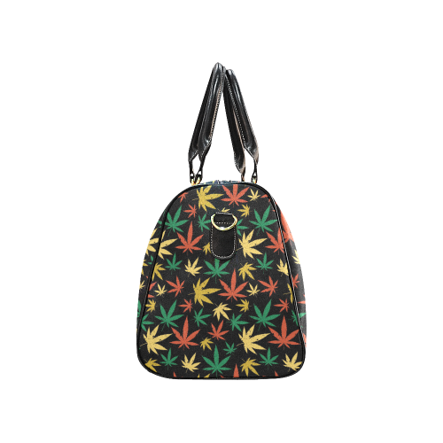 Cannabis Pattern New Waterproof Travel Bag/Large (Model 1639)