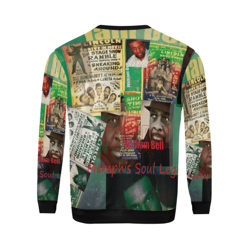 William Bell Collage 1 All Over Print Crewneck Sweatshirt for Men/Large (Model H18)