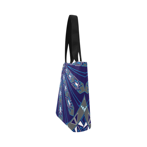 The Connection Blue Canvas Tote Bag (Model 1657)