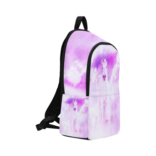 Girly Romantic Pink Horse In The Sky Fabric Backpack for Adult (Model 1659)