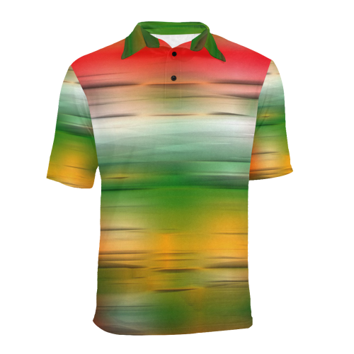 noisy gradient 3 by JamColors Men's All Over Print Polo Shirt (Model T55)