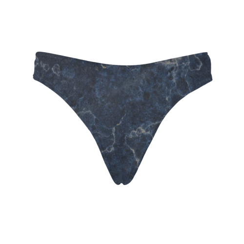 Marble Blue Women's All Over Print Thongs (Model L30)