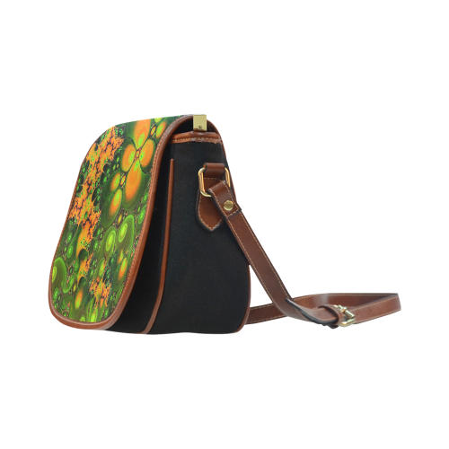 Pretty Paisley Saddle Bag/Small (Model 1649)(Flap Customization)