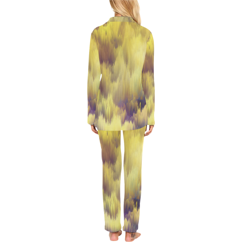 glitch art #colors Women's Long Pajama Set