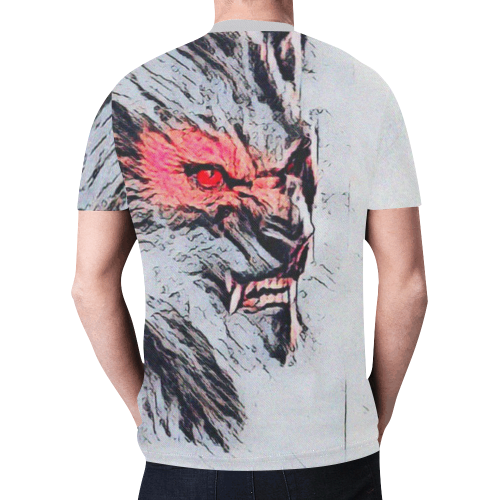 Werewolf Horror Underground Graphic Tee New All Over Print T-shirt for Men (Model T45)
