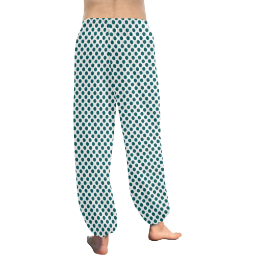 Shaded Spruce Polka Dots Women's All Over Print Harem Pants (Model L18)