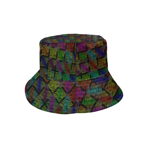 Ripped SpaceTime Stripes Collection All Over Print Bucket Hat