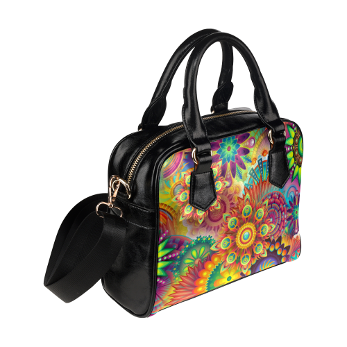 Colorful Abstract Shoulder Handbag (Model 1634)