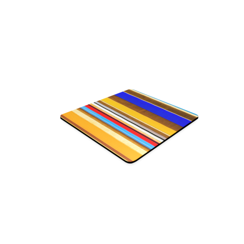 Colorful abstract pattern stripe art Square Coaster