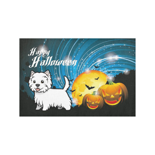 Happy Halloween West Highland Terrier Placemat 12’’ x 18’’ (Set of 6)