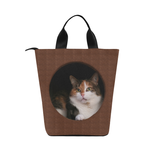 The Kitty In The Hole Nylon Lunch Tote Bag (Model 1670)