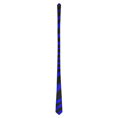 Ripped SpaceTime Stripes - Blue Classic Necktie (Two Sides)