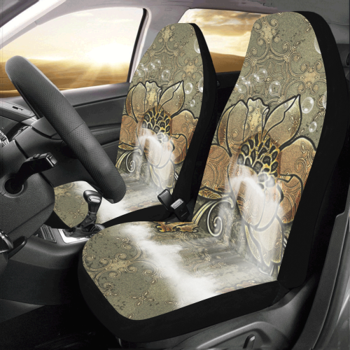 Noble flower design Car Seat Covers (Set of 2)