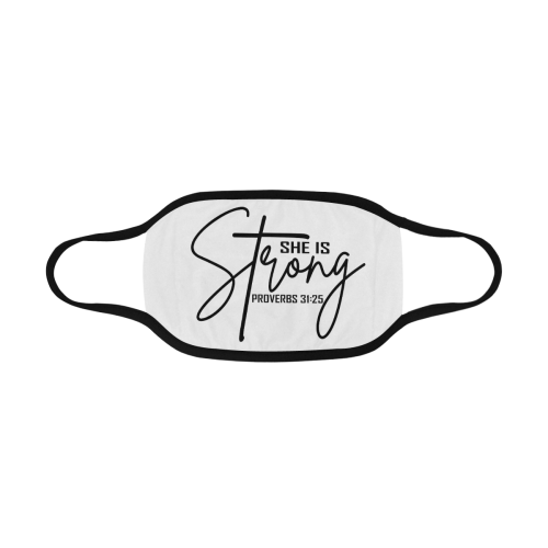 Christian inspiration - She is Strong Proverbs Mouth Mask