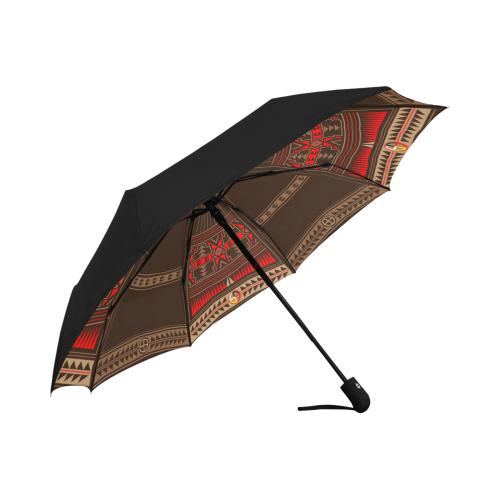 Buffalo Spirit Brown Anti-UV Auto-Foldable Umbrella (Underside Printing) (U06)