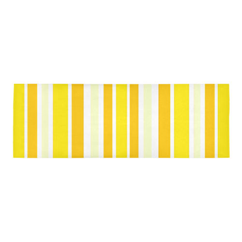 Sunshine Yellow Stripes Area Rug 9'6''x3'3''