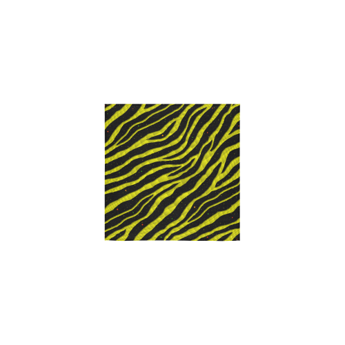 Ripped SpaceTime Stripes - Yellow Square Towel 13“x13”