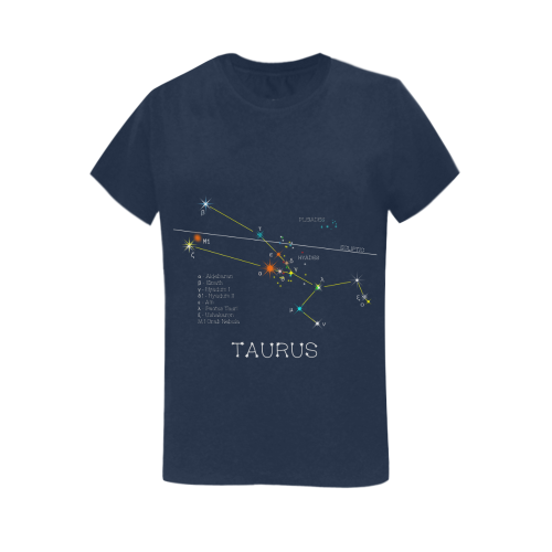 Star Taurus Zodiac sign horoscope funny astrology Women's T-Shirt in USA Size (Two Sides Printing)