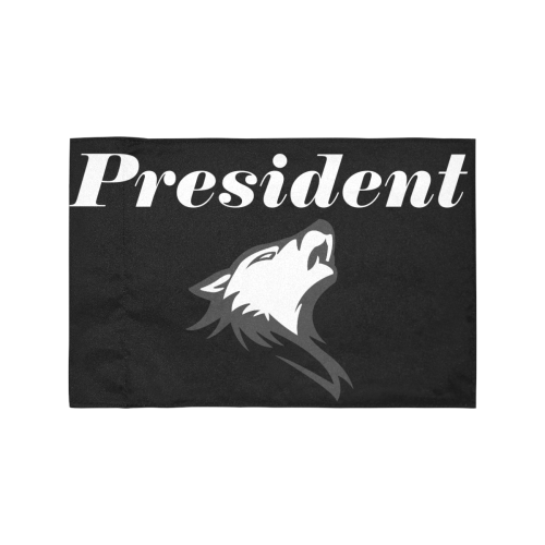 President - SILVER FOX Motorcycle Flag (Twin Sides)