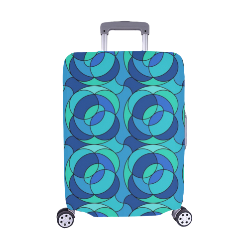 Retro Pattern 1973 C by JamColors Luggage Cover/Medium 22"-25"