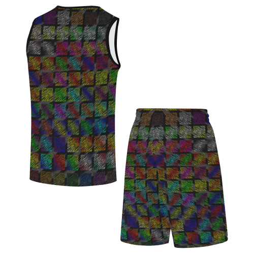 Ripped SpaceTime Stripes Collection All Over Print Basketball Uniform