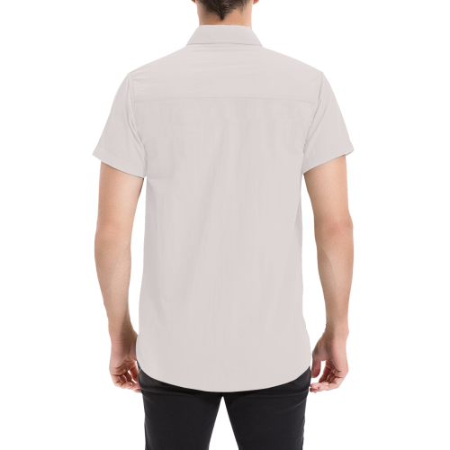 Almost Mauve Men's All Over Print Short Sleeve Shirt (Model T53)