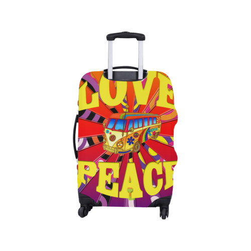 Boho Love and Peace Luggage Cover/Small 18"-21"