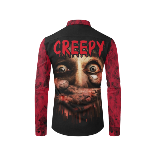 Creepy by Artdream Men's All Over Print Casual Dress Shirt (Model T61)
