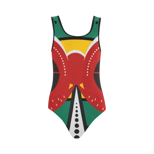 totem tribal Vest One Piece Swimsuit (Model S04)