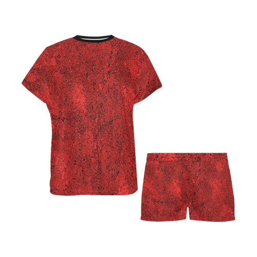 Bright Red Dream Women's Short Pajama Set