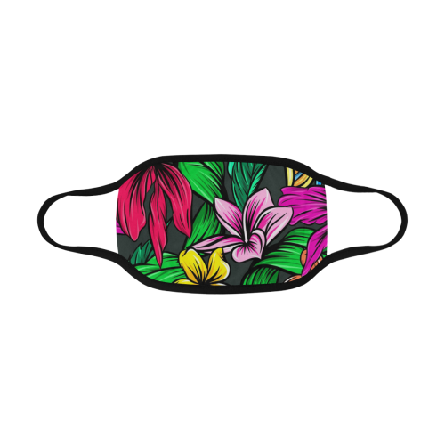 Neon Hibiscus Mouth Mask