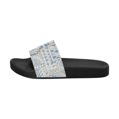 Scandinavian Ethno Mosaic Pattern 1 Men's Slide Sandals (Model 057)