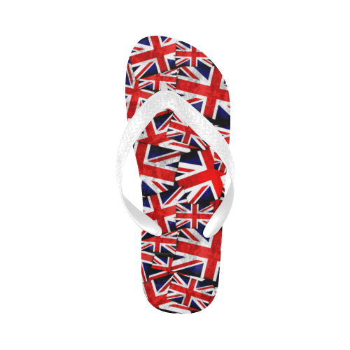 Union Jack British UK Flag Flip Flops for Men/Women (Model 040)