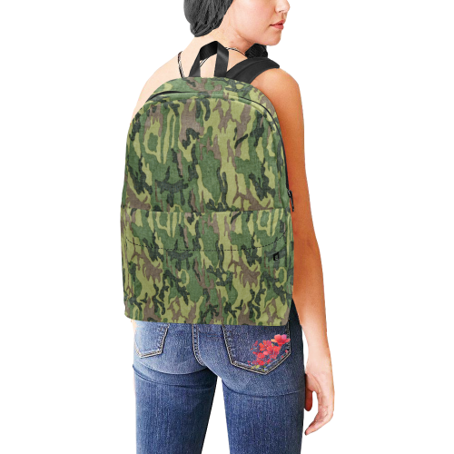 Military Camo Green Woodland Camouflage Unisex Classic Backpack (Model 1673)