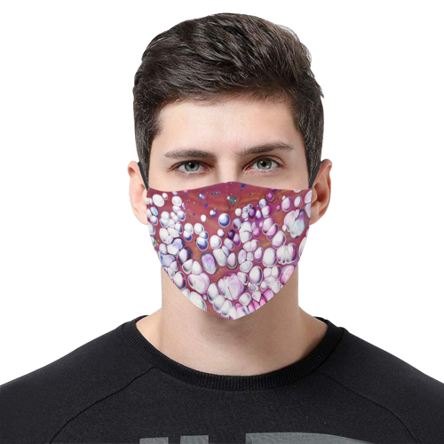 Life is beautiful No 2 3D Mouth Mask with Drawstring (Pack of 3) (Model M04)