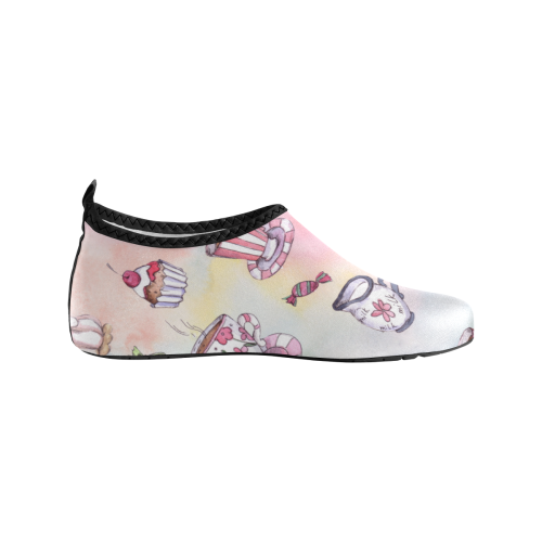 Coffee and sweeets Kids' Slip-On Water Shoes (Model 056)