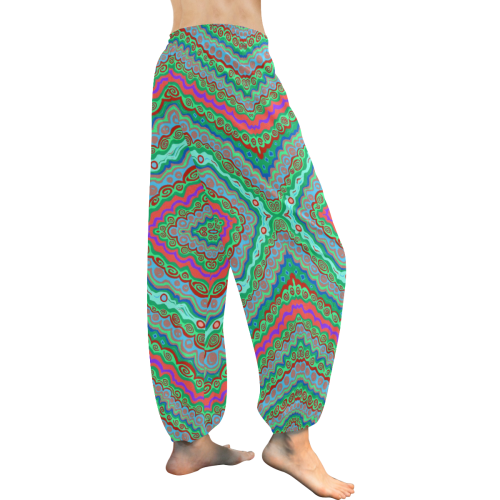 blugreen indian design pants Women's All Over Print Harem Pants (Model L18)
