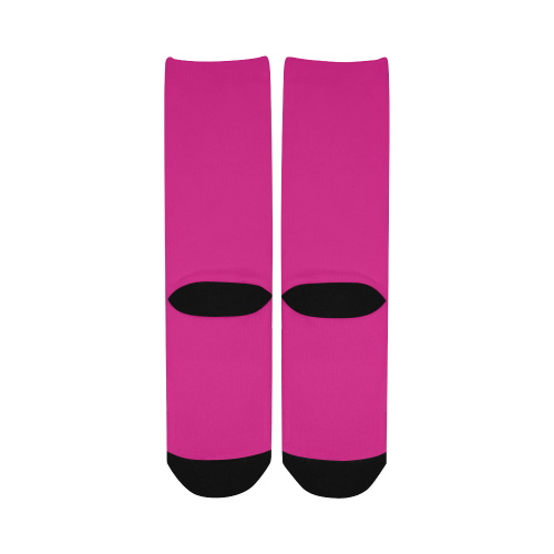 color Barbie pink Women's Custom Socks