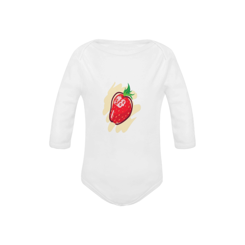 strawberry Baby Powder Organic Long Sleeve One Piece (Model T27)