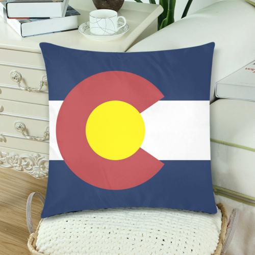 COLORADO Custom Zippered Pillow Cases 18"x 18" (Twin Sides) (Set of 2)