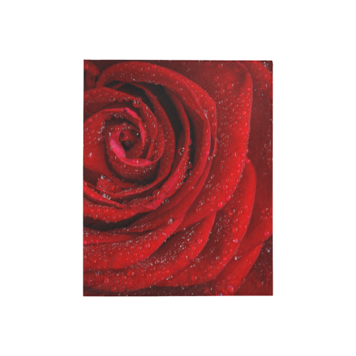 Red rosa Quilt 40"x50"