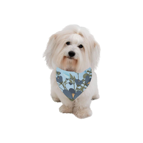Floral design Pet Dog Bandana/Large Size