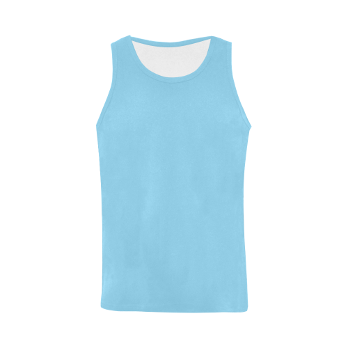 color baby blue All Over Print Tank Top for Men (Model T43)