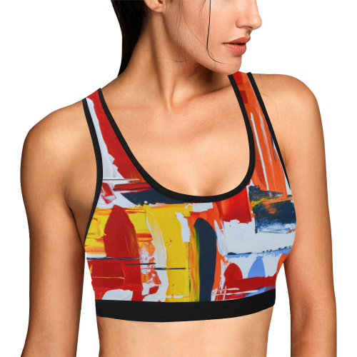 Reflections Women's All Over Print Sports Bra (Model T52)