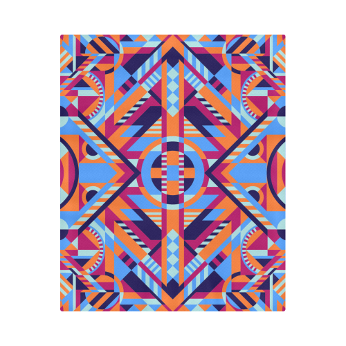 Modern Geometric Pattern Duvet Cover 86"x70" ( All-over-print)