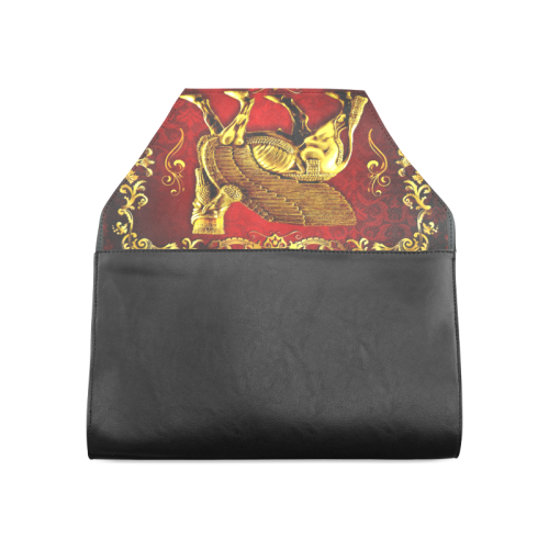 Lamassu Gold Clutch Bag (Model 1630)