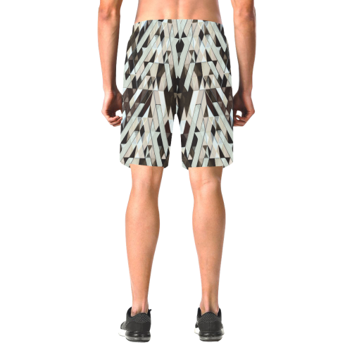 Shredded Men's All Over Print Elastic Beach Shorts (Model L20)