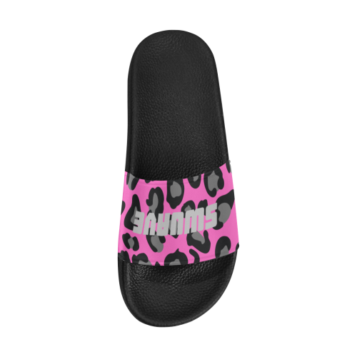 Cheetah Pink Women's Slide Sandals (Model 057)
