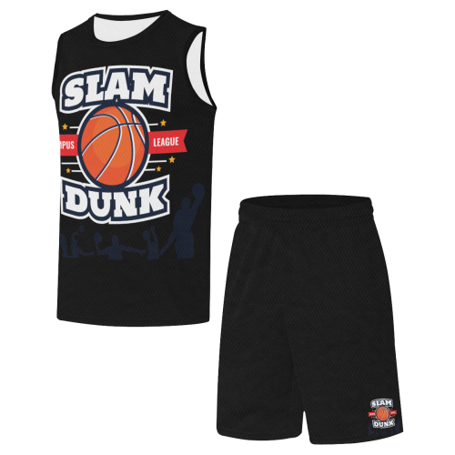 Basketball Slam Dunk Badges Poster All Over Print Basketball Uniform
